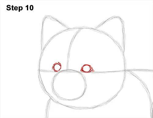How to Draw a Cute Pomeranian Puppy Dog 10