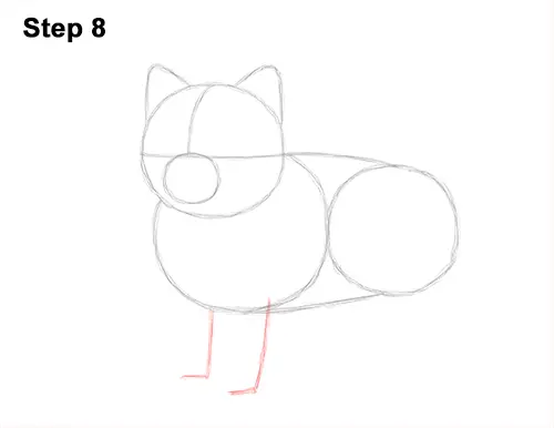 How to Draw a Cute Pomeranian Puppy Dog 8