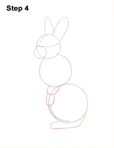 How to Draw a Cute Bunny Rabbit Standing Up 4