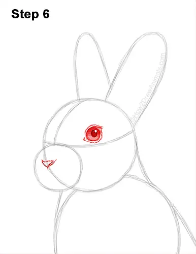 How to Draw a Cute Bunny Rabbit Standing Up 6