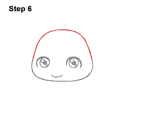 How to Draw a Cute Cartoon Sea Turtle Chibi Kawaii 6