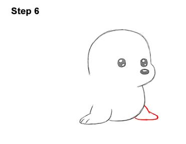 How To Draw A Cute Seal