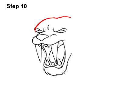 How to Draw a Smilodon (Cartoon) VIDEO & Step-by-Step Pictures