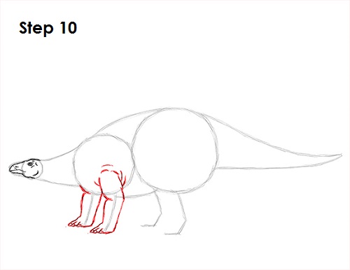 Draw Stegosaurus 10