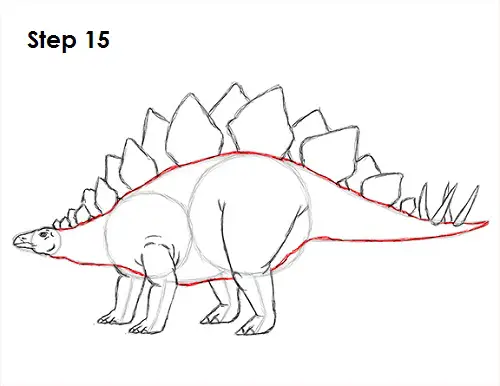 how to draw a dinosaur t rex stegosaurus drawing simple