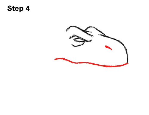 How to Draw Angry Cartoon Tyrannosaurus T. Rex Dinosaur 4