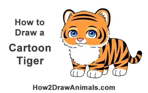 How to Draw a Tiger (Cartoon)