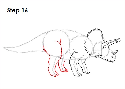 Triceratops Drawing 16 Draw Triceratops 16
