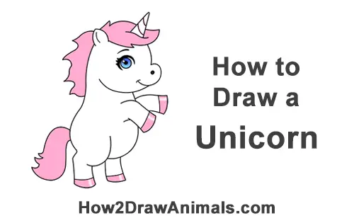 How to Draw a Cute Little Mini Chibi Cartoon Unicorn Horse Pony