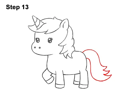 How to Draw a Unicorn (Cartoon) VIDEO & Step-by-Step Pictures