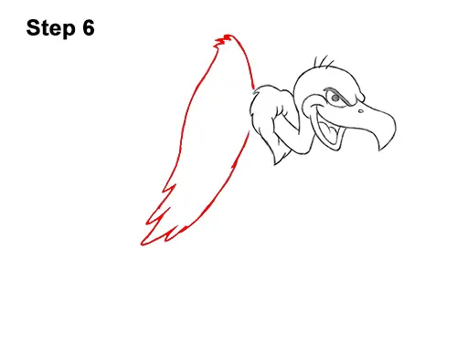 How to Draw a Cool Cartoon Vulture Condor Buzzard 6