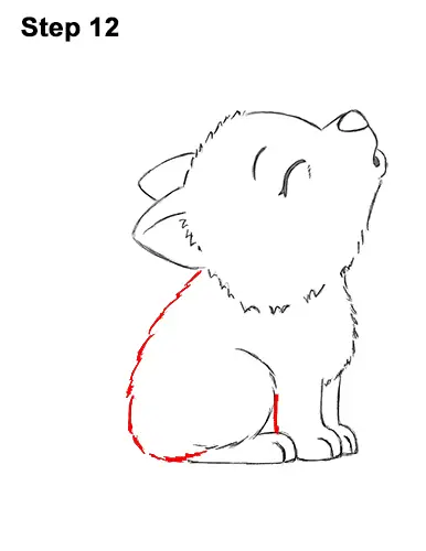 How To Draw A Wolf Howling Cartoon Video Step By Step Pictures