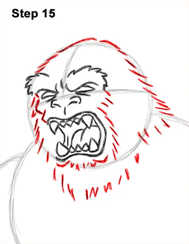 How to Draw a Yeti Abominable Snowman Monster 15